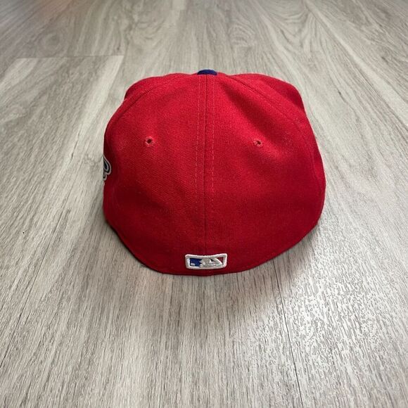 Texas Rangers Hat Cap Red 7 1/8 New Era World Series On Field Fitted 59Fifty MLB - Picture 4 of 8